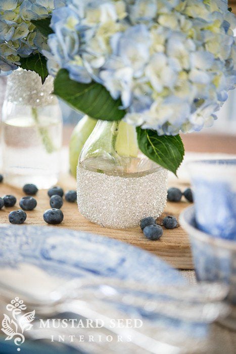 glass glitter milk bottles