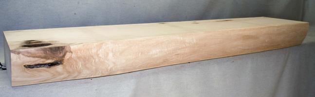 Rustic Basswood Mantel Draw Knife Face